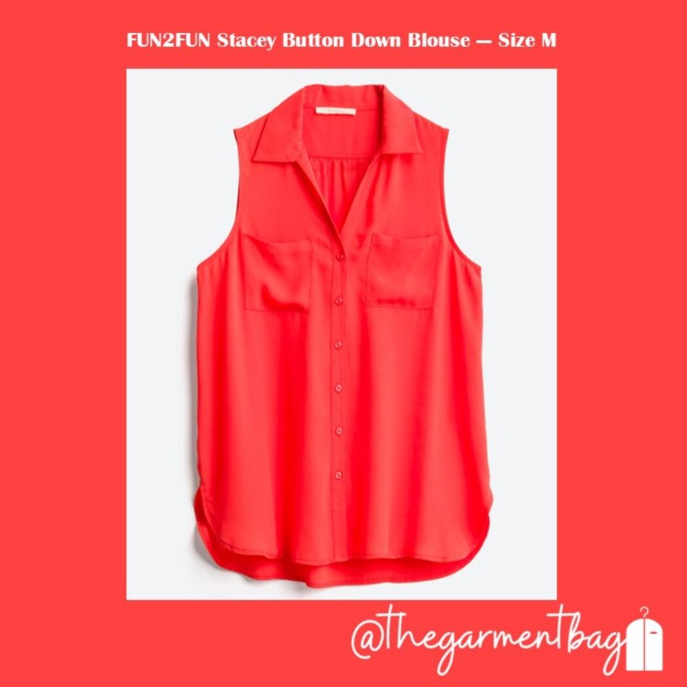 FUN2FUN Stacey Button Down Blouse - Size Medium